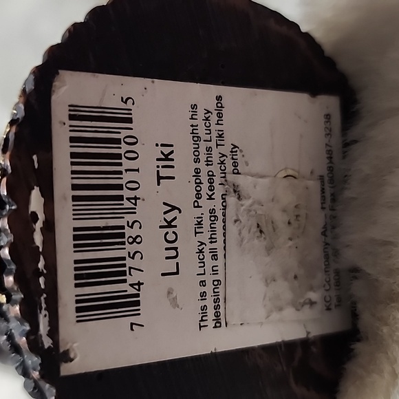 LUCKY TIKI FIGURINE  WITH TAG. - Picture 8 of 8